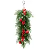 Acessórios de pinha e bagas de Natal Amazon transfronteiriços, frutas vermelhas artificiais e plantas verdes, adereços universais para decoração de feriado de Natal