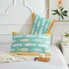 Par de Toallas de Almohada de Gasa de Seis Capas de Algodón Estilo Floral Pastoral para Cuatro Estaciones Universal para el Hogar Cambiante Toalla de Almohada Jacquard Venta al por Mayor