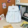 Mochila Feminina Listrada Simples e Fresca 2026 Nova Moda Tendência Mochila Escolar para Estudante Mini Mochila para o Dia a Dia