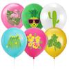 Suministros de decoración para fiesta temática de Amazon Hawái piña tortuga hoja cactus globo