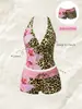 Traje de baño de dos piezas para mujer, estilo bikini, con lunares multicolores y amarre, sexy, de venta caliente en Europa y América, transfronterizo, 2027