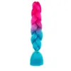 Trenzas Grandes de Fibra Sintética de Comercio Exterior, Trenzas de Colores, Peluca, Cabello para Trenzas Jumbo, Rastas Africanas, Cabello para Crochet