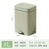 Cubo de Basura para Uso Doméstico en Sala de Estar, Cocina, Baño y WC, con Alto Valor Estético, Tapa, Gran Capacidad, Modelo Nuevo, Lujo Ligero, Papelera de Gama Alta