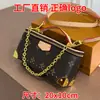 26 Nova bolsa de mão monogramada de couro para o dia a dia, bolsa de ombro estilosa e versátil, bolsa tipo almofada speedy