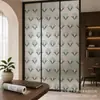 Película de Vidrio con Impresión UV Transfronteriza Hoja Verde Geométrico Decoración de Partición Pegatina Venta al por Mayor
