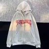 Chaqueta Cardigan de Pana con Estrellas Vintage Americana para Mujer, Estilo Primavera y Otoño, Sudadera con Capucha Holgada Ins Tendencia Calle