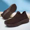 Zapatos Tipo Calcetín Slip-On de Punta Ancha y Suela Gruesa, Transpirables y Cómodos para Todas las Estaciones, Tallas Grandes para Hombre, Tenis Casuales Ligeros para Pareja