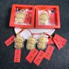 Año de la Oveja Dinero para Gastar Colgante para Teléfono Lámina de Oro Puro Dibujo Animado Mini Colgante de Cordero Llavero de Bolso Conductor de Tráfico Recuerdo Regalo