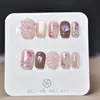 Uñas premium vestibles hechas a mano, parches de arte para uñas cortos de alta gama, productos para uñas para transmisión en vivo y puestos callejeros, piezas de uñas terminadas, venta al por mayor desde el fabricante