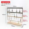 Exhibidor de Almacenamiento de Aretes de Madera Maciza Varilla de Latón Metal Estante para Aretes Exhibidor de Joyería Joyería Estante para Jugar con Perlas
