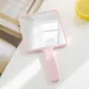 Espejo de Maquillaje Mini Portátil, Espejo de Mano, Forma Cuadrada, Espejo de Escritorio para Chicas de Dormitorio Estudiantil, Espejo Pequeño