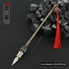 Dinastias Sui e Tang Filme e Televisão Envolvente Qin Qiong Cinzel Cabeça de Tigre Pistola Dourada 22cm Artesanato Totalmente Metálico Ornaments Modelo
