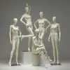 Maniquí de tienda de ropa, accesorios, soporte para escaparate femenino, soporte de maniquí estilo coreano, maniquí de medio cuerpo, modelo de ropa interior de cuerpo entero para mujer