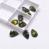 Colgante de Piedra Preciosa Verde Oliva en Forma de Gota Accesorio de Joyería Accesorio de Piedra Principal Zircón Verde en Forma de Pera Cz Piedra Suelta