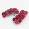 Mini rosas de papel clásicas con simulación de flor de ciruelo, caja de dulces para manualidades, caja de regalo, accesorios, flores de papel decorativas