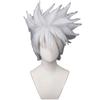 [San nai] Peluca de Kakashi Naruto estilo blanco plateado