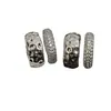 Aretes de Clip para Oreja de Latón Puro con Circonita Microincrustada de Doble Capa para Mujer, Aretes de Personalidad, Clips para Oreja Versátiles Minimalistas