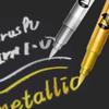 Rotulador metálico de punta blanda transfronteriza, rotulador de pintura, suministros festivos, rotulador de señalización, rotulador a base de aceite, rotulador de registro disponible