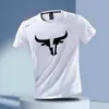 Comercio Exterior Verano Secado Rápido Seda de Hielo Transpirable Casual Cuello Redondo Camiseta Estampada para Hombre Tops de Manga Corta para Exteriores Fitness Running