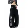 Comercio Transfronterizo Pantalones Largos de Verano para Mujer Estampados con Cordón, Pantalones Casuales de Calle, Diseño de Marca de Moda Ajustados al Cuerpo, Pantalones Largos hasta el Suelo para Hombre