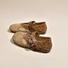 Zapatos Mary Jane para mujer, nuevos planos de rejilla para mujer, diseño calado con malla fina, zapatos planos de otoño 2026