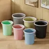 Lixeira Doméstica Espessa com Design Elegante, Lixeira de Grande Capacidade para Cozinha e Banheiro, Cesto de Lixo Grande de Plástico
