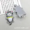 Colgante de Resina de Gatito Mini Lindo y Lindo Colgante Pendiente Hecho a Mano DIY Pendientes Collar Llavero Accesorios de Joyería