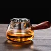 Juego de Colador de Té de Taza Justa con Asa Lateral Vidrio Resistente al Calor Filtro Divisor de Té para K-Cup Té Kung Fu
