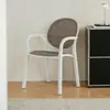 Silla de Comedor para Cafetería Estilo Nórdico, Diseño Simple, Adecuada para Oficinas de Ventas, Mesas de Reuniones, Hoteles y Uso Doméstico, Silla de Plástico Apilable con Respaldo
