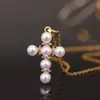 Collar cruzado nuevo transfronterizo moda europea y americana simple elegante lujo ligero alta gama personalidad todo partido clásico cadena de clavícula