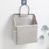 Bolsa de almacenamiento para colgar en la pared, de tela de lino y algodón, para artículos diversos, para libros, para colgar en la pared, para puerta trasera, pequeña bolsa de tela