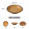 Estilo Natural Melamina Imitação Porcelana Comercial Churrasqueira Panela Quente Prato de Arroz Bonito com Design de Borda Único, Prato Redondo, Prato Retangular