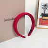 Diadema de Satén Estilo Coreano con Acolchado de Esponja Grueso para una Corona Alta, Accesorio para el Cabello de Moda para Mujeres, Esponjosa y Elegante para Salir