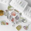 Aretes DIY de Figura Geométrica Colgante de Pegamento Aretes Colgantes Resina Epoxi Aretes Asimétricos Molde de Silicona