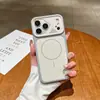 Adecuado para Apple 17Promax Funda de Teléfono Carga Inalámbrica Magnética con Sensación de Piel iPhone16 Marco de Espejo Creativo 14 Funda Protectora