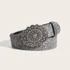 Cinturón Decorativo Marrón Bohemio Sexy Ins Europeo y Americano para Mujer Estilo Retro Versátil Cinturón para Jeans para Mujer