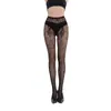 Medias de Rejilla Transfronterizas Europeas y Americanas Medias de Rejilla Patrón Retro Sexy Encaje de Tatuaje Encaje Jacquard Corporal Parte Inferior Calada