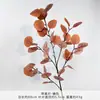 Hojas de Manzana Artificiales al por Mayor para Decoraciones de Boda, Decoración de Hoteles y Hogares, Hojas Redondas para Arreglos Florales, y Plantas Artificiales