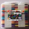 Set de Marcadores Acrílicos Pluma de Acuarela Infantil Pluma para Graffiti Artístico Opaco Impermeable Gran Capacidad Lavable