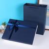 Caixa de Presente Lenço Azul Exquisita Simples Caixa de Embalagem Caixa de Presente de Aniversário Roupas Sapatos Embalados Caixa Vazia