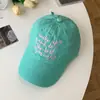 Gorra de Béisbol Bordada con Letra Lavada para Mujer, Gorra de Pico de Pato Retro Americana Desgastada, Sombrero de Sol de Verano para Hombre, Transfronterizo