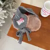 Protetores de Ouvido Infantis Yipan Inverno Novo Ins Meninas Renda Renda Tricô Espessado Quente Protetores de Ouvido para Bebê Atacado