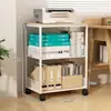 Estante de Almacenamiento para Impresora para el Hogar, Gabinete de Piso para Almacenamiento y Colocación de Copiadora, Organizador de Archivos Móvil para el Lado del Escritorio de Oficina