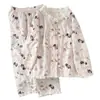 Pijama de Algodón Nube para Niñas Estilo Dulce y Lindo Primavera y Otoño Manga Larga Pantalón Largo Dibujos Animados Conjunto de Ropa de Casa para Niños Holgado