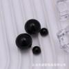 Nuevos pendientes de bola de doble cara con baño de oro y color caramelo, dos pendientes para mujer.