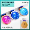 Medalla de Metal Colgante Personalizada Maratón Bádminton Niños Baloncesto Fútbol Juegos Medalla de Cristal Dorada