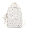 Mochila Escolar Feminina Ensino Fundamental Ensino Médio Universitário Simples Fashionável Feminina Grande Capacidade para Computador Viagem Mochila de Costas Dupla