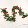 Yilun Flor 45 Enredaderas de Rosas Artificiales para Decoración de Arcos de Boda y Hogar, Enredaderas Falsas de Peonías para Arreglos de Interior
