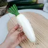 Modelos de Frutas y Verduras Falsas de Simulación Caucho Suave Varios Tamaños Pepino Verde Amargo Berenjena Tienda Decoración de Cocina Artículos de Exhibición Accesorios de Juego