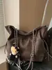 Colección Otoño 2026: Bolso Cubo con Cordón Único, Bolso Cruzado/de Hombro Minimalista y de Moda Estilo Coreano para Viajes Diarios para Mujeres